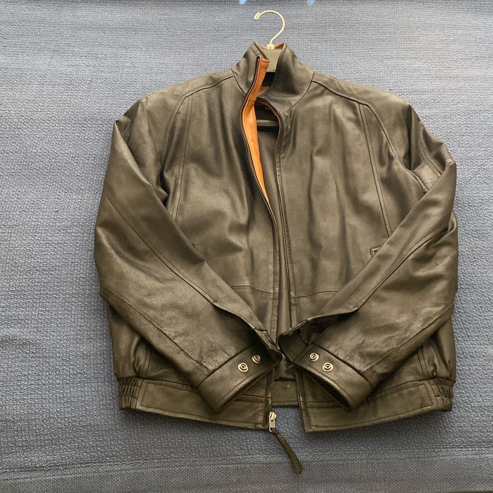 Daniel cremieux signature collection leather jacket